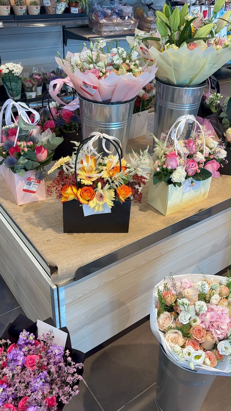 Flowerbags im stationären Handel